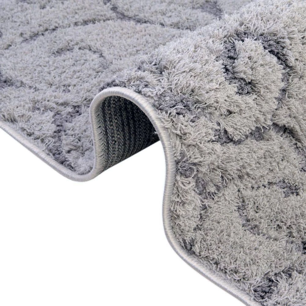 Flash Sale ๐ Floral Shag Carved Gray 9' 0 x 12' 0 Area Rug by Unique Loom ๐ 5 Flash Sale ๐ Floral Shag Carved Gray 9' 0 x 12' 0 Area Rug by Unique Loom ๐ - Image 3