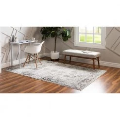 Best Pirce 🎉 Sofia Casino Gray 9 ft. x 12 ft. Medallion Area Rug by Unique Loom 🎉 -Unique Loom Shop gray unique loom area rugs 3134029 4f 1000