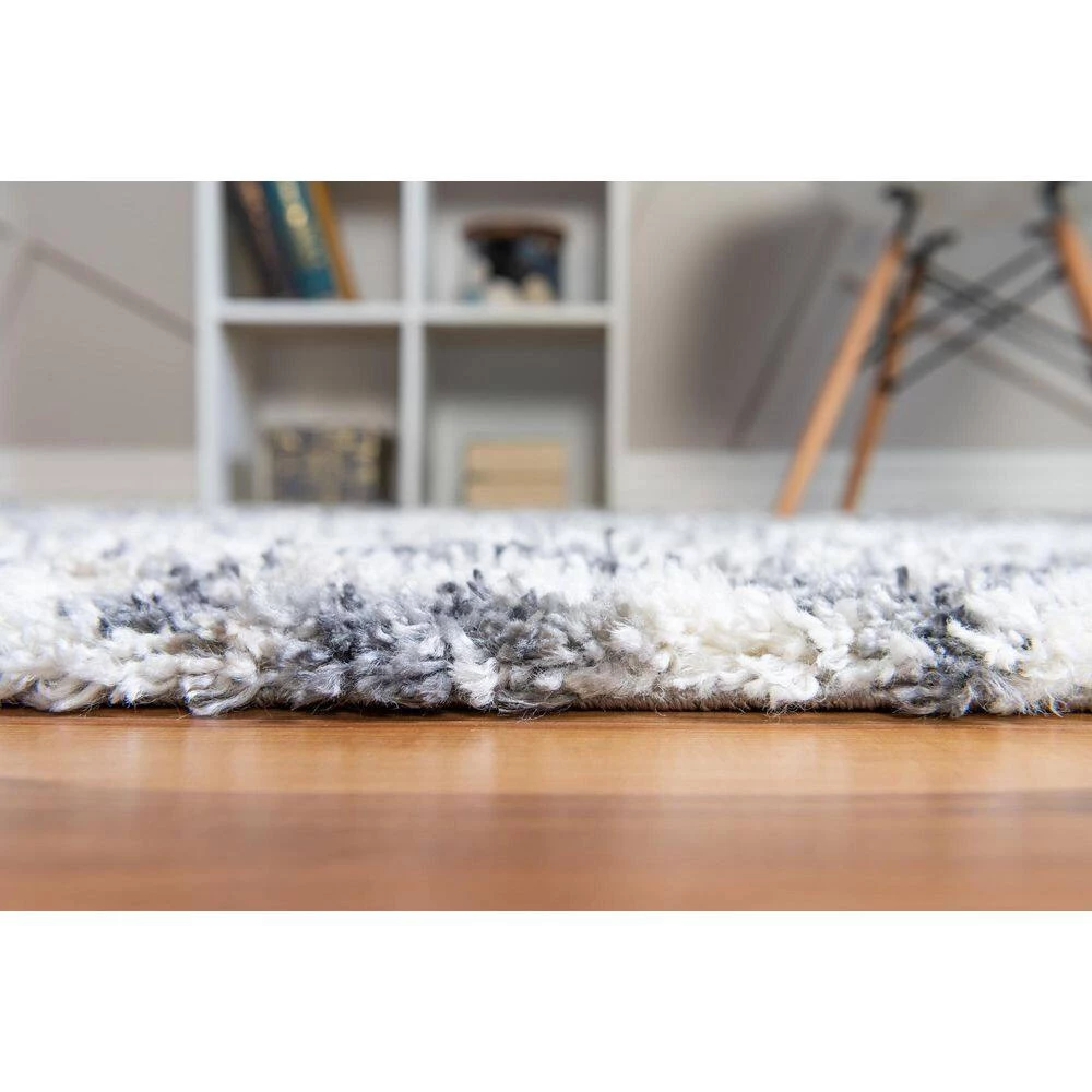 Best Sale ๐ Hygge Shag Diamond Gray 9 ft. x 12 ft. Area Rug by Unique Loom ๐ 8 Best Sale ๐ Hygge Shag Diamond Gray 9 ft. x 12 ft. Area Rug by Unique Loom ๐ - Image 6