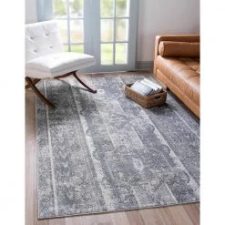 Cheapest 🤩 Portland Depoe Gray 10 ft. x 14 ft. Area Rug by Unique Loom 🌟 -Unique Loom Shop gray unique loom area rugs 3147185 31 1000