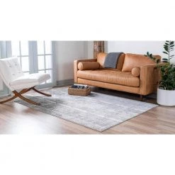 Cheapest 🤩 Portland Depoe Gray 10 ft. x 14 ft. Area Rug by Unique Loom 🌟 -Unique Loom Shop gray unique loom area rugs 3147185 fa 1000