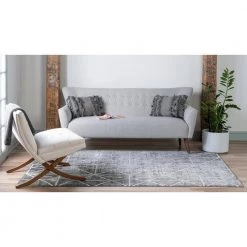 Best reviews of 😉 Matrix Trellis Geometric Dark Gray 9 ft. x 12 ft. Area Rug by Unique Loom ✨ -Unique Loom Shop gray unique loom area rugs 3148994 4f 1000