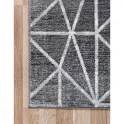 Best reviews of 😉 Matrix Trellis Geometric Dark Gray 9 ft. x 12 ft. Area Rug by Unique Loom ✨ -Unique Loom Shop gray unique loom area rugs 3148994 66 1000