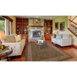 Discount 🧨 Persian Classic Kashan Green Rectangle Indoor 9 ft. 3 in. x 12 ft. 10 in. Area Rug by Concord Global Trading 👍 -Unique Loom Shop green concord global trading area rugs 20258 4f 1000