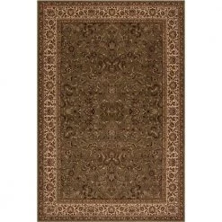 Discount 🧨 Persian Classic Kashan Green Rectangle Indoor 9 ft. 3 in. x 12 ft. 10 in. Area Rug by Concord Global Trading 👍