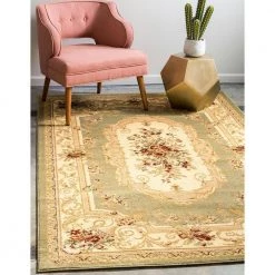 Budget 🔥 Versailles Henry Green 10' 0 x 13' 0 Area Rug by Unique Loom ⌛ -Unique Loom Shop green unique loom area rugs 3129301 31 1000