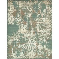 Deals 🎁 Tuareg Mirage Green 9' 0 x 12' 0 Area Rug by Unique Loom ✔️