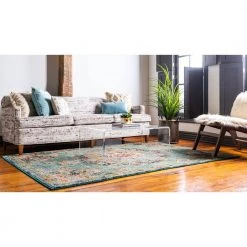 Best Pirce 👏 Penrose Alexis Green 8 ft. x 10 ft. Area Rug by Unique Loom 🧨 -Unique Loom Shop green unique loom area rugs 3143355 31 1000