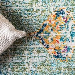 Best Pirce 👏 Penrose Alexis Green 8 ft. x 10 ft. Area Rug by Unique Loom 🧨 -Unique Loom Shop green unique loom area rugs 3143355 66 1000