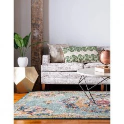 Best Pirce 👏 Penrose Alexis Green 8 ft. x 10 ft. Area Rug by Unique Loom 🧨 -Unique Loom Shop green unique loom area rugs 3143355 c3 1000