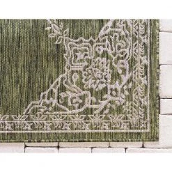 Top 10 👏 Green Antique 9 ft. x 12 ft. Indoor/Outdoor Area Rug by Unique Loom ✔️ 12 Top 10 👏 Green Antique 9 ft. x 12 ft. Indoor/Outdoor Area Rug by Unique Loom ✔️ -Unique Loom Shop green unique loom outdoor rugs 3145185 66 1000