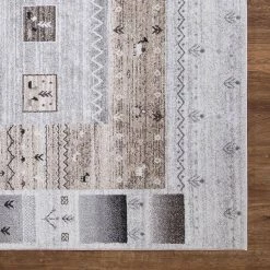 Cheapest 🛒 Positano Collection Capri Ivory 2 ft. x 7 ft. Tribal Runner Rug by Concord Global Trading ⌛ -Unique Loom Shop ivory concord global trading area rugs 32522 1d 1000