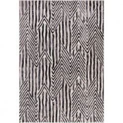 Discount 🔥 Lara Dancing Ivory 8 ft. x 11 ft. Stripes Area Rug by Concord Global Trading 🥰