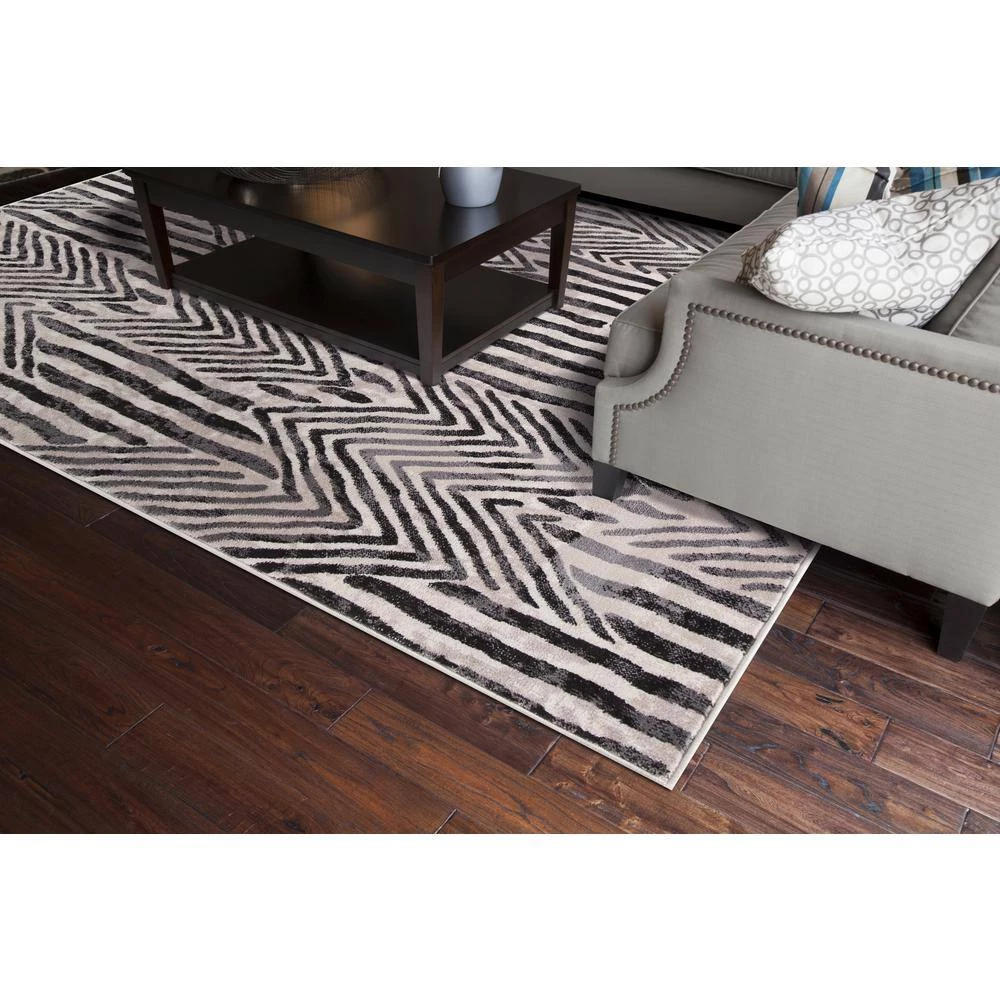 Discount ๐ฅ Lara Dancing Ivory 8 ft. x 11 ft. Stripes Area Rug by Concord Global Trading ๐ฅฐ 4 Discount ๐ฅ Lara Dancing Ivory 8 ft. x 11 ft. Stripes Area Rug by Concord Global Trading ๐ฅฐ - Image 2