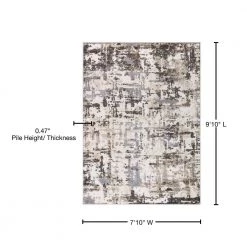 Wholesale 💯 Charlotte Collection Atlantis Ivory 7 ft. 10 in. x 9 ft. 10 in. Area Rug by Concord Global Trading 🔥 12 Wholesale 💯 Charlotte Collection Atlantis Ivory 7 ft. 10 in. x 9 ft. 10 in. Area Rug by Concord Global Trading 🔥 -Unique Loom Shop ivory concord global trading area rugs 48367 76 1000