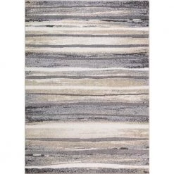 Promo โญ Charlotte Collection Retro Ivory 5 ft. 3 in. x 7 ft. 3 in. Area Rug by Concord Global Trading ๐