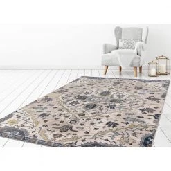 Budget 🔥 Olympus Medallion Ivory Rectangle Indoor 8 ft. x 11 ft. Area Rug by Concord Global Trading ✔️ -Unique Loom Shop ivory concord global trading area rugs 52067 44 1000