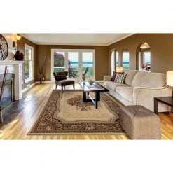 Best reviews of 😉 Ankara Chateau Ivory Rectangle Indoor 9 ft. 3 in. x 12 ft. 6 in. Area Rug by Concord Global Trading 🌟 -Unique Loom Shop ivory concord global trading area rugs 65228 4f 1000