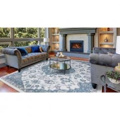 Buy 💯 Madison Collection Royal Medallion Ivory 5 ft. x 7 ft. Area Rug by Concord Global Trading 👍 -Unique Loom Shop ivory concord global trading area rugs 68125 4f 1000