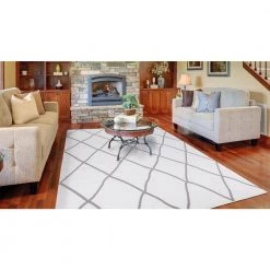 Outlet 🎁 Madison Collection Diamond Ivory 7 ft. 10 in. x 9 ft. 10 in. Area Rug by Concord Global Trading 👍 -Unique Loom Shop ivory concord global trading area rugs 68227 c3 1000