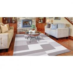 Best Pirce 🔥 Madison Collection Squares Ivory 7 ft. 10 in. x 9 ft. 10 in. Area Rug by Concord Global Trading ⌛ -Unique Loom Shop ivory concord global trading area rugs 68367 c3 1000