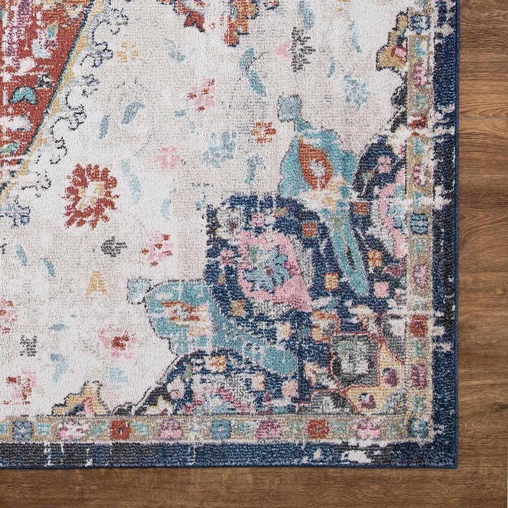 Outlet 🌟 Vintage Collection Florence Ivory 7 ft. x 9 ft. Medallion Area Rug by Concord Global Trading 🔥 5 Outlet 🌟 Vintage Collection Florence Ivory 7 ft. x 9 ft. Medallion Area Rug by Concord Global Trading 🔥 - Image 3