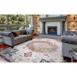 Outlet 🌟 Vintage Collection Florence Ivory 7 ft. x 9 ft. Medallion Area Rug by Concord Global Trading 🔥 19 Outlet 🌟 Vintage Collection Florence Ivory 7 ft. x 9 ft. Medallion Area Rug by Concord Global Trading 🔥 -Unique Loom Shop ivory concord global trading area rugs 72926 1f 1000