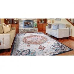 Outlet 🌟 Vintage Collection Florence Ivory 7 ft. x 9 ft. Medallion Area Rug by Concord Global Trading 🔥 23 Outlet 🌟 Vintage Collection Florence Ivory 7 ft. x 9 ft. Medallion Area Rug by Concord Global Trading 🔥 -Unique Loom Shop ivory concord global trading area rugs 72926 31 1000