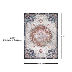 Outlet 🌟 Vintage Collection Florence Ivory 7 ft. x 9 ft. Medallion Area Rug by Concord Global Trading 🔥 22 Outlet 🌟 Vintage Collection Florence Ivory 7 ft. x 9 ft. Medallion Area Rug by Concord Global Trading 🔥 -Unique Loom Shop ivory concord global trading area rugs 72926 76 1000