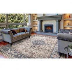 Best Sale ⌛ Pandora Collection Verona Ivory 5 ft. x 7 ft. Traditional Area Rug by Concord Global Trading 🌟 -Unique Loom Shop ivory concord global trading area rugs 80225 1f 1000