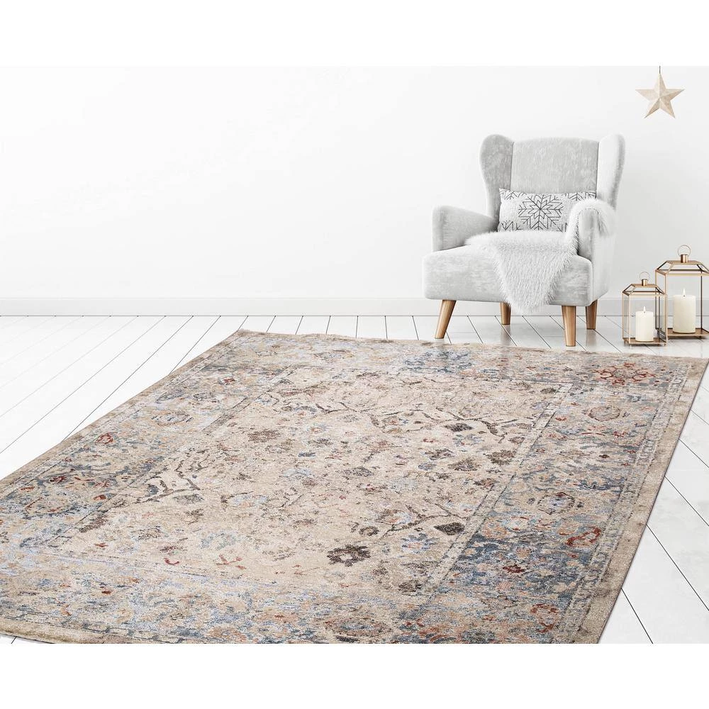 New 🔥 Pandora Collection Kashmir Ivory 8 ft. x 11 ft. Traditional Area Rug by Concord Global Trading 🥰 10 New 🔥 Pandora Collection Kashmir Ivory 8 ft. x 11 ft. Traditional Area Rug by Concord Global Trading 🥰 - Image 8