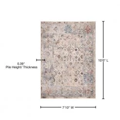 New 🔥 Pandora Collection Kashmir Ivory 8 ft. x 11 ft. Traditional Area Rug by Concord Global Trading 🥰 22 New 🔥 Pandora Collection Kashmir Ivory 8 ft. x 11 ft. Traditional Area Rug by Concord Global Trading 🥰 -Unique Loom Shop ivory concord global trading area rugs 81027 76 1000