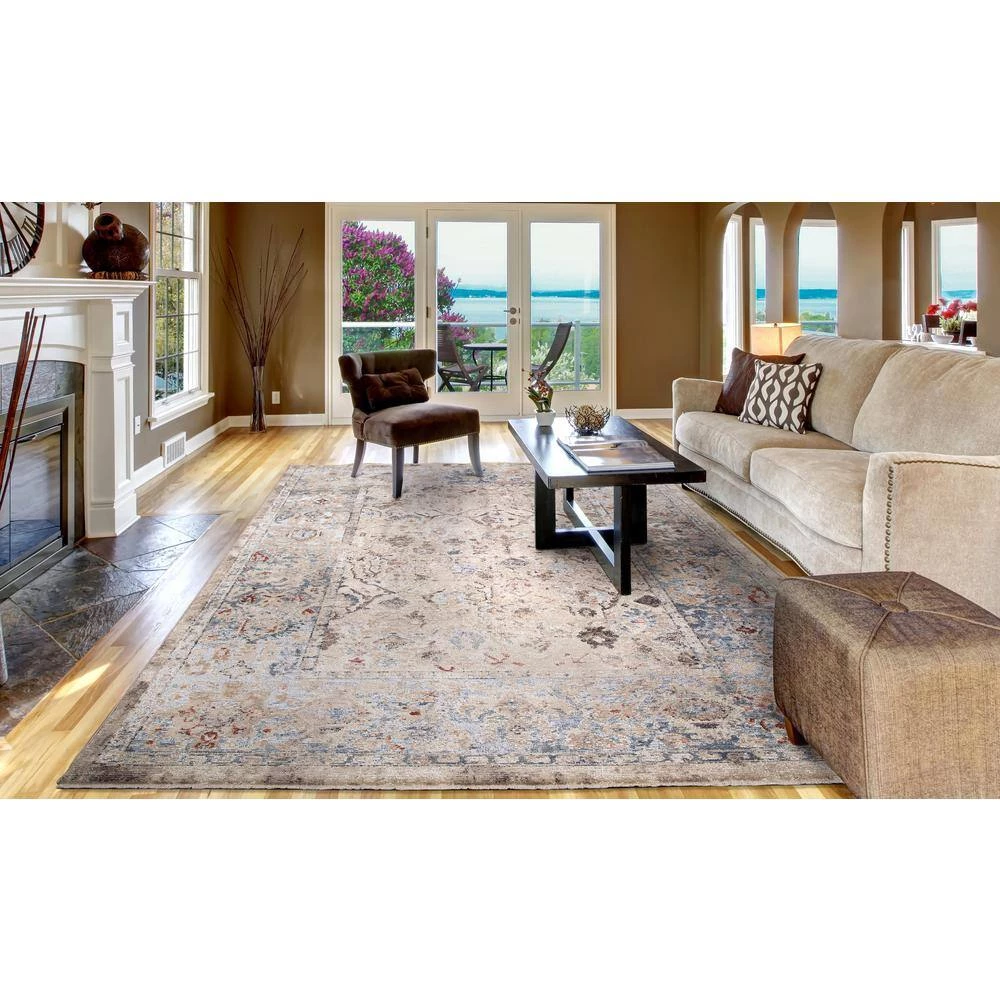 New 🔥 Pandora Collection Kashmir Ivory 8 ft. x 11 ft. Traditional Area Rug by Concord Global Trading 🥰 7 New 🔥 Pandora Collection Kashmir Ivory 8 ft. x 11 ft. Traditional Area Rug by Concord Global Trading 🥰 - Image 5