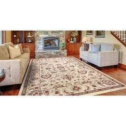Coupon ⭐ Chester Oushak Ivory 3 ft. x 5 ft. Area Rug by Concord Global Trading 🤩 -Unique Loom Shop ivory concord global trading area rugs 97024 1f 1000