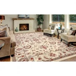 Coupon ⭐ Chester Oushak Ivory 3 ft. x 5 ft. Area Rug by Concord Global Trading 🤩 -Unique Loom Shop ivory concord global trading area rugs 97024 4f 1000