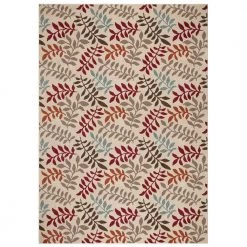 New ๐คฉ Chester Leafs Ivory 3 ft. x 4 ft. Area Rug by Concord Global Trading โ๏ธ