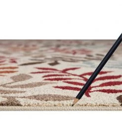 New 🤩 Chester Leafs Ivory 3 ft. x 4 ft. Area Rug by Concord Global Trading ✔️ -Unique Loom Shop ivory concord global trading area rugs 97823 fa 1000