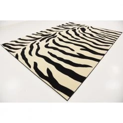 Cheap 🔥 Wildlife Zebra Ivory 9' 0 x 12' 0 Area Rug by Unique Loom 😉 -Unique Loom Shop ivory unique loom area rugs 3125066 40 1000