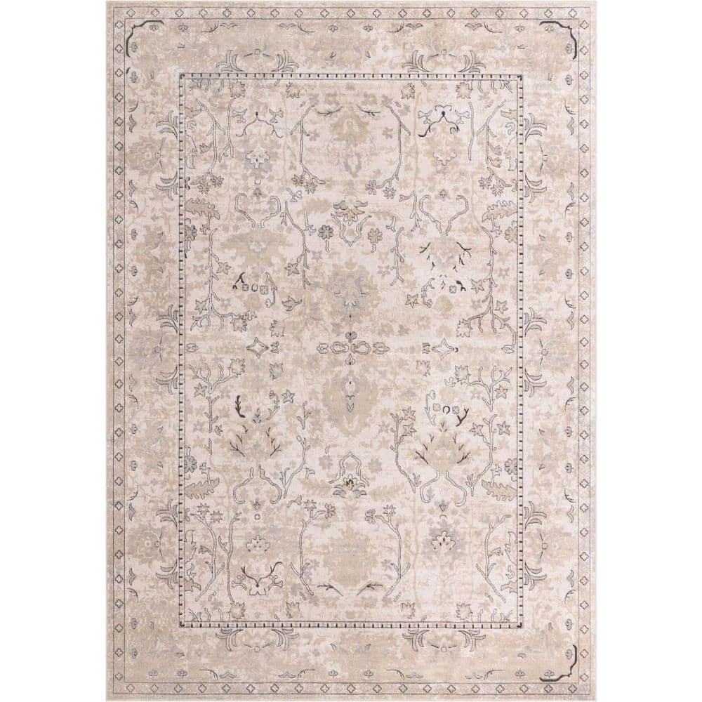 New ๐ Portland Central Ivory 10 ft. x 14 ft. Area Rug by Unique Loom ๐ 3 New ๐ Portland Central Ivory 10 ft. x 14 ft. Area Rug by Unique Loom ๐