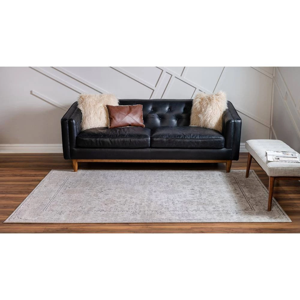 New ๐ Portland Central Ivory 10 ft. x 14 ft. Area Rug by Unique Loom ๐ 11 New ๐ Portland Central Ivory 10 ft. x 14 ft. Area Rug by Unique Loom ๐ - Image 9