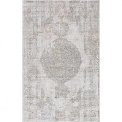 Discount ✔️ Portland Woodburn Ivory 10 ft. x 14 ft. Area Rug by Unique Loom 👍