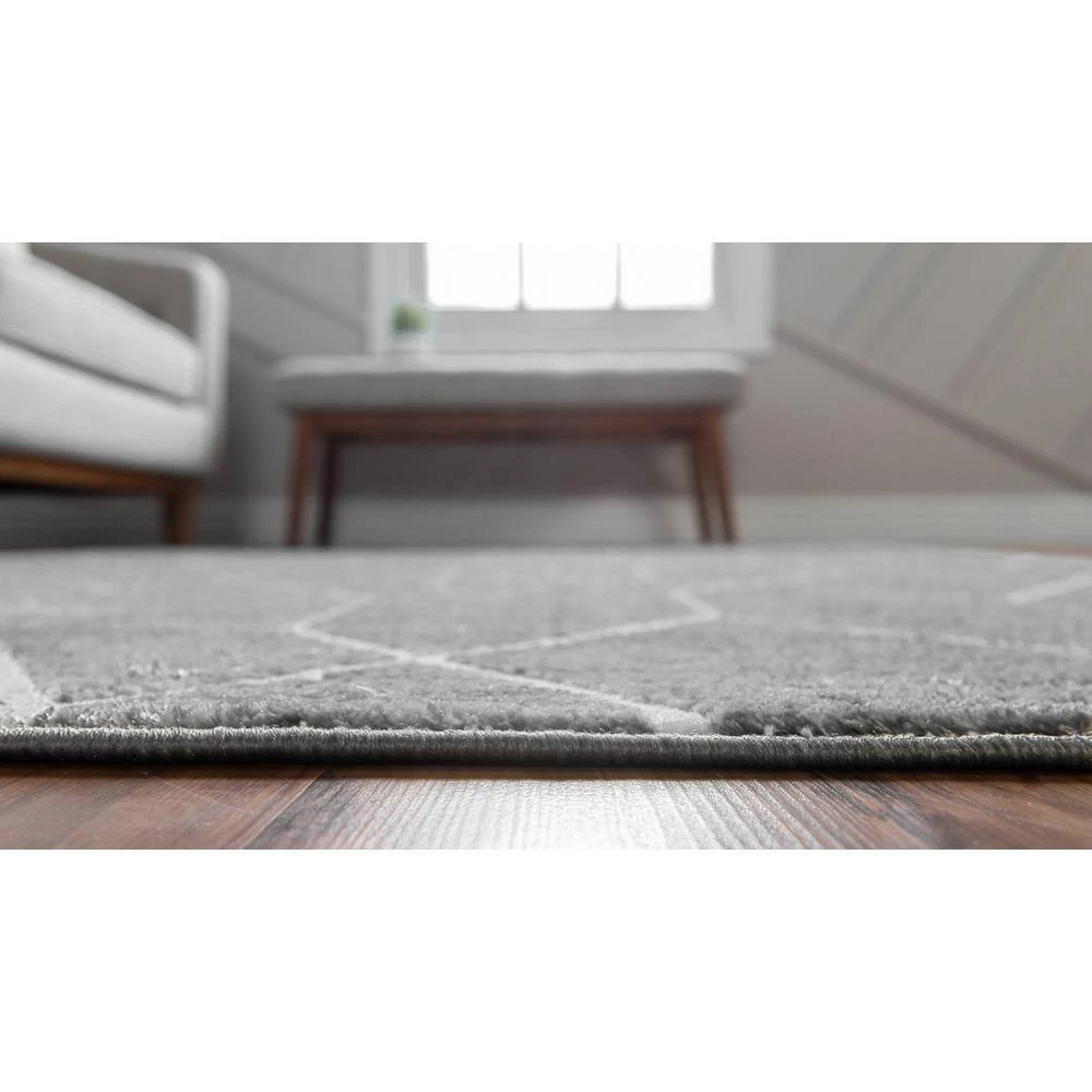 Wholesale ๐ฅ Matrix Trellis Deco Gray 9 ft. 10 in. x 14 ft. Area Rug by Unique Loom ๐ 8 Wholesale ๐ฅ Matrix Trellis Deco Gray 9 ft. 10 in. x 14 ft. Area Rug by Unique Loom ๐ - Image 6