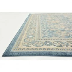 Outlet 🔥 Salzburg Kasern Light Blue 9' 0 x 12' 0 Area Rug by Unique Loom 👏 -Unique Loom Shop light blue unique loom area rugs 3124875 1f 1000