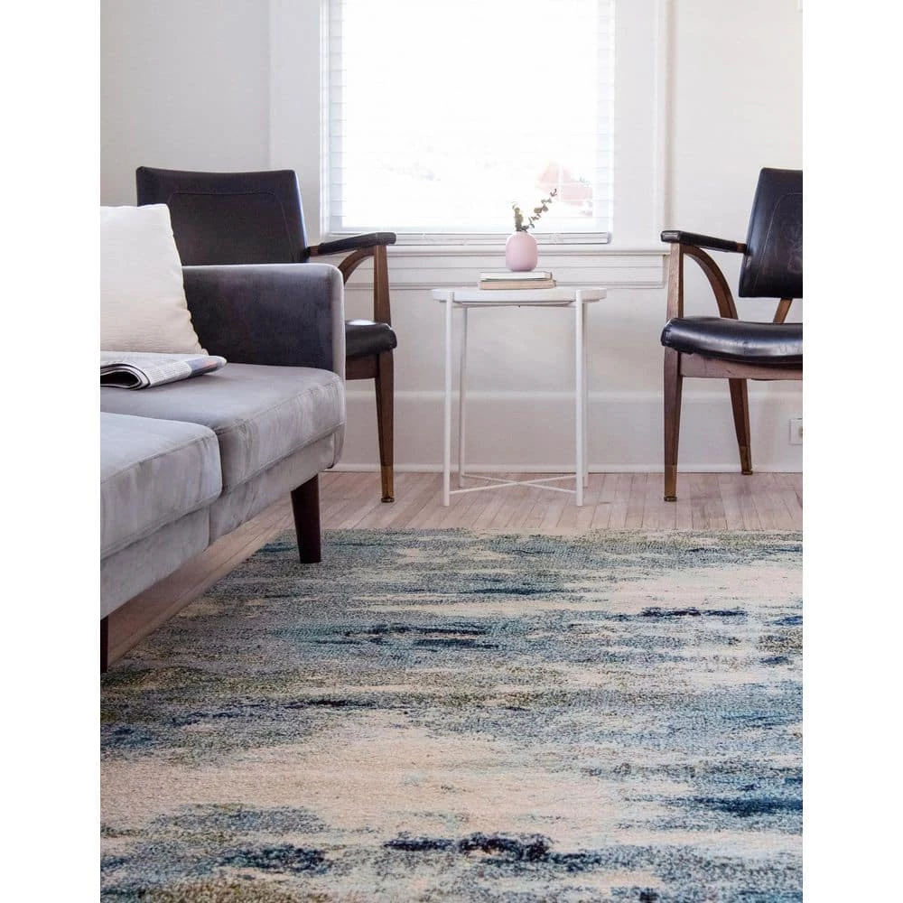 Flash Sale ๐ฅ Chromatic Avalon Light Blue 9' 0 x 12' 0 Area Rug by Unique Loom ๐ 7 Flash Sale ๐ฅ Chromatic Avalon Light Blue 9' 0 x 12' 0 Area Rug by Unique Loom ๐ - Image 5