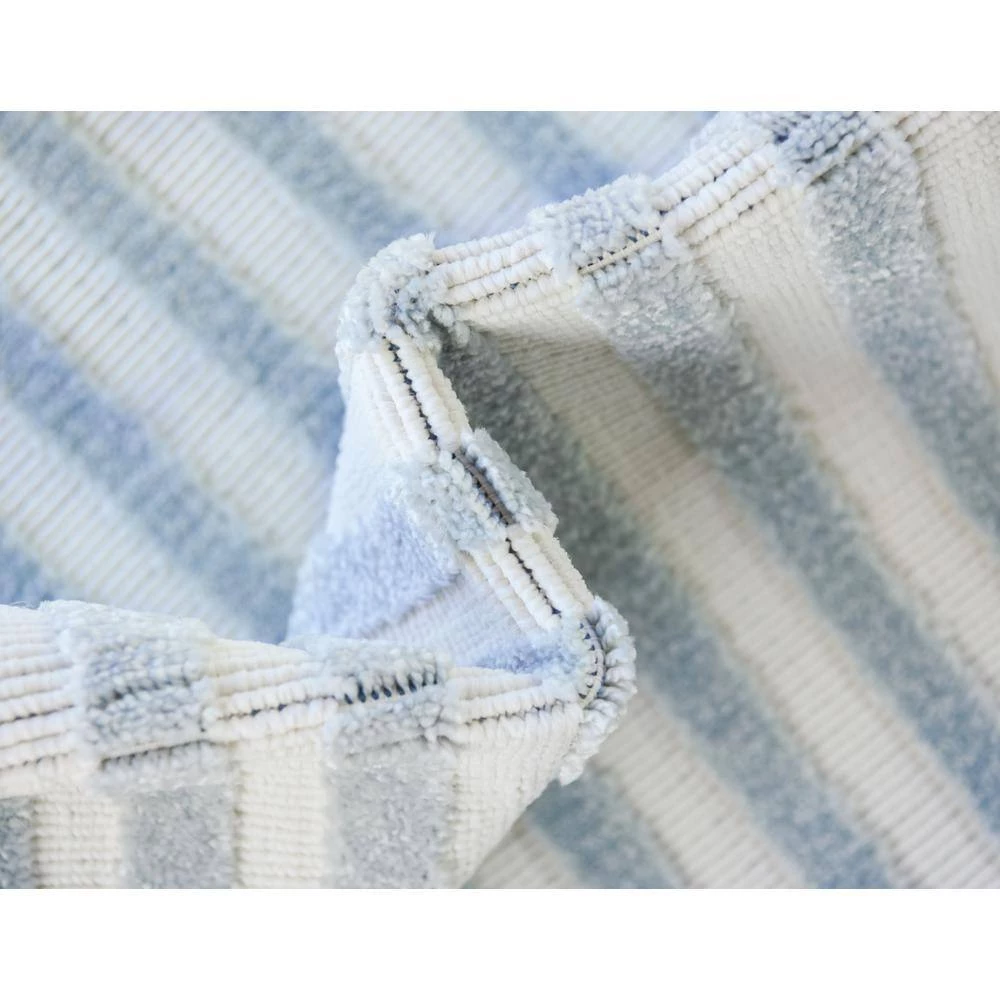 Best deal 😀 Sabrina Soto Light Blue 9 ft. x 12 ft. Prescott Indoor/Outdoor Area Rug by Unique Loom ❤️ 6 Best deal 😀 Sabrina Soto Light Blue 9 ft. x 12 ft. Prescott Indoor/Outdoor Area Rug by Unique Loom ❤️ - Image 4