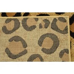 Deals 🔔 Wildlife Leopard Light Brown 9' 0 x 12' 0 Area Rug by Unique Loom 💯 -Unique Loom Shop light brown unique loom area rugs 3125059 c3 1000