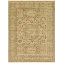 Coupon ✔️ Palace Jackson Light Green 9' 0 x 12' 0 Area Rug by Unique Loom 😍