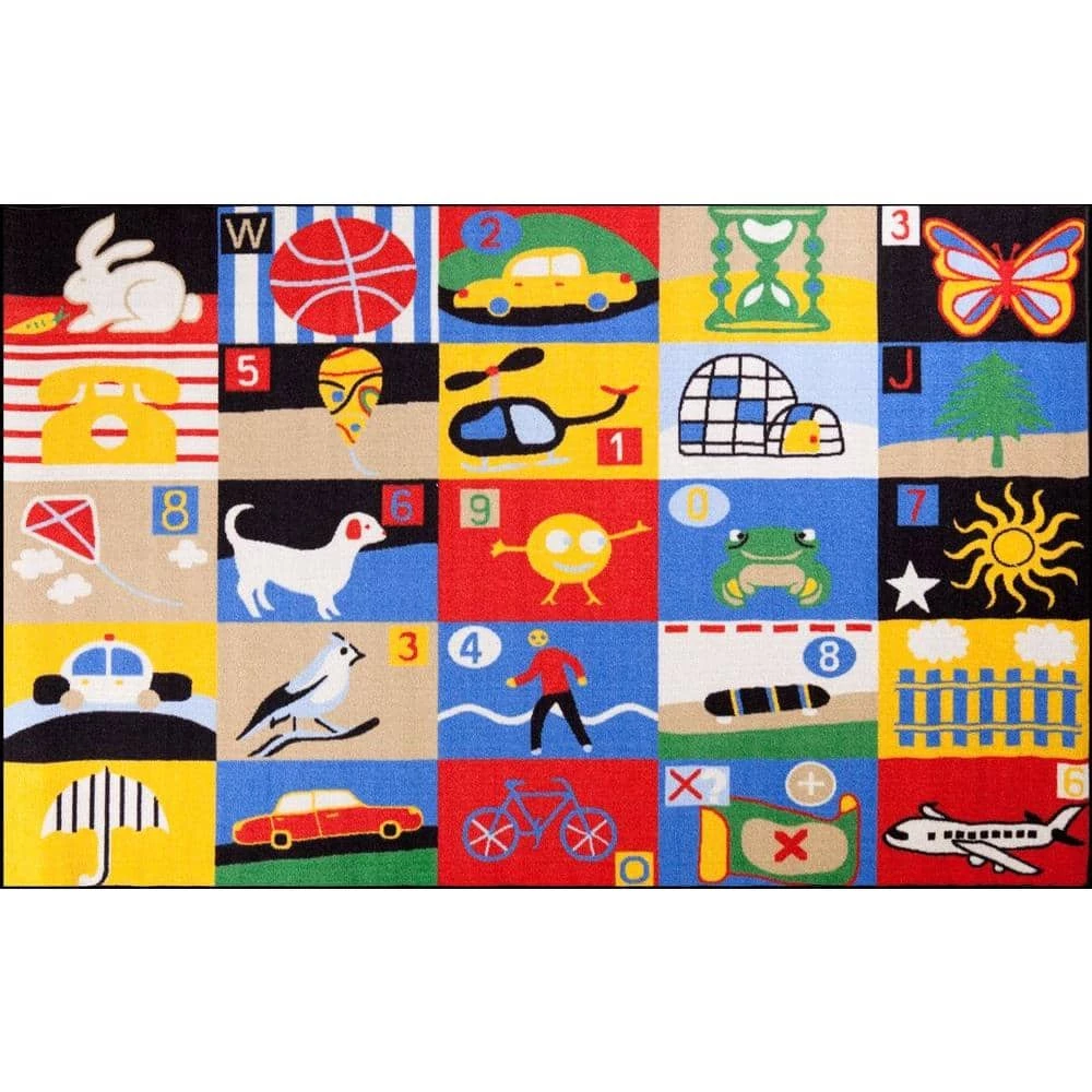 Deals ๐ฏ Fun Time Every Day Multi 4 ft. x 6 ft. Area Rug by Concord Global Trading โจ 3 Deals ๐ฏ Fun Time Every Day Multi 4 ft. x 6 ft. Area Rug by Concord Global Trading โจ