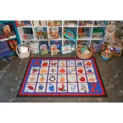 New ✨ Fun Time Alphabet Multi 4 ft. x 6 ft. Area Rug by Concord Global Trading 🧨 -Unique Loom Shop multi concord global trading area rugs 07805 4f 1000