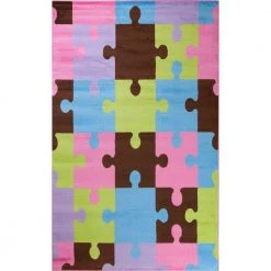 Unique Loom Shop 4 Best reviews of โ๏ธ Alisa Jigsaw Puzzle Multi 3 ft. x 4 ft. Area Rug by Concord Global Trading โญ